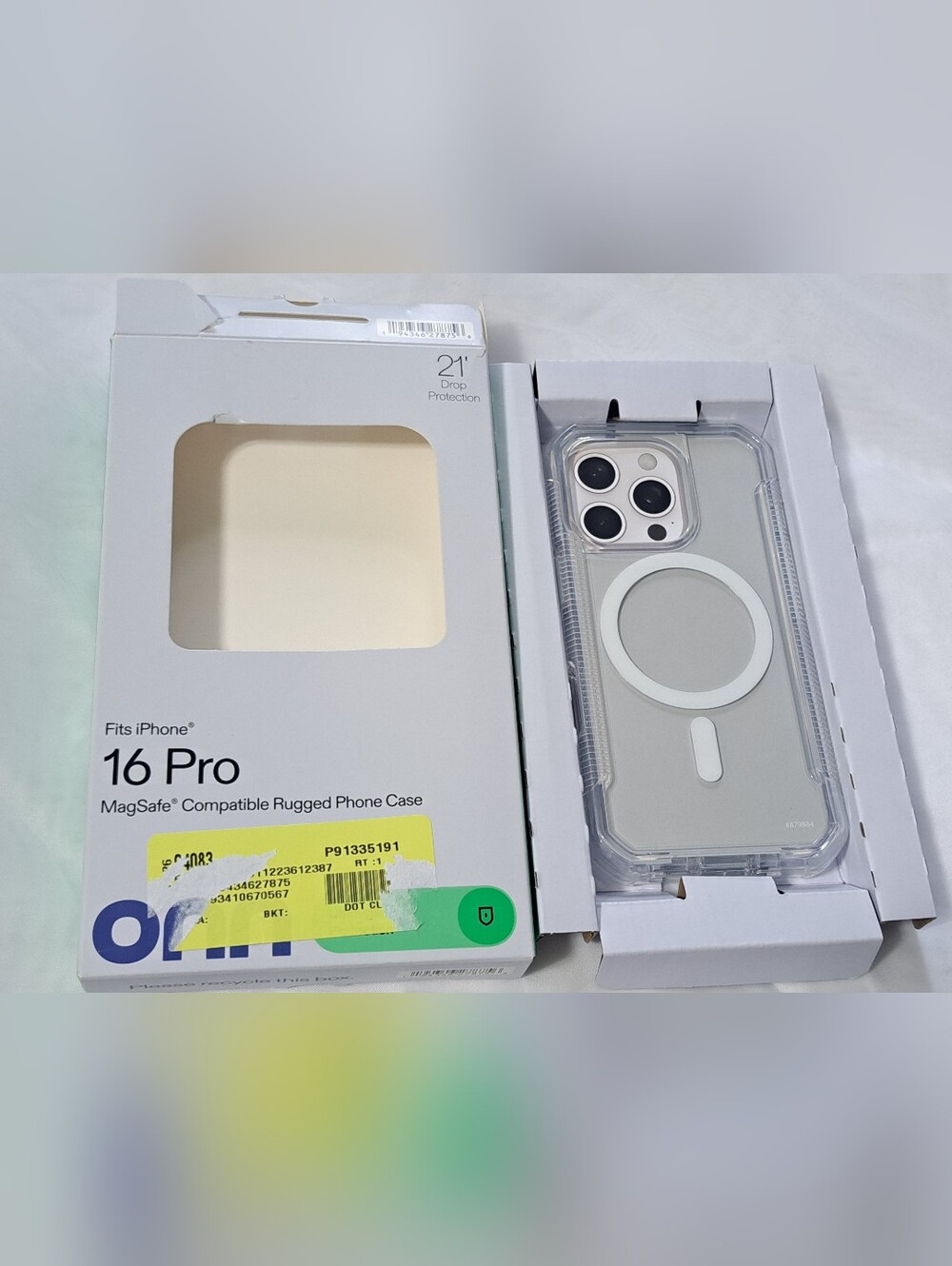 iPhone 16 Phone Case Clear White Onn New